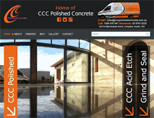 Tablet Screenshot of cccpolishedconcrete.com.au